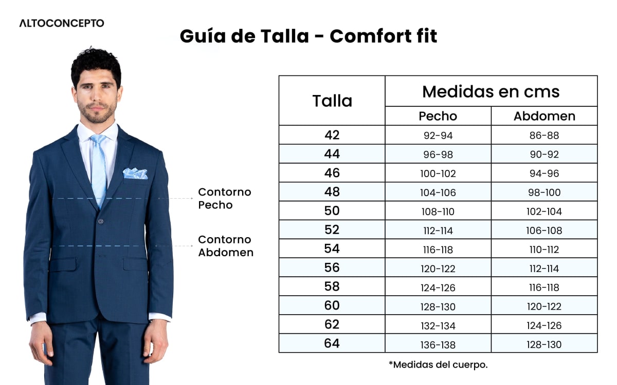 Traje de Hombre Ambo Cezzari Cobalto