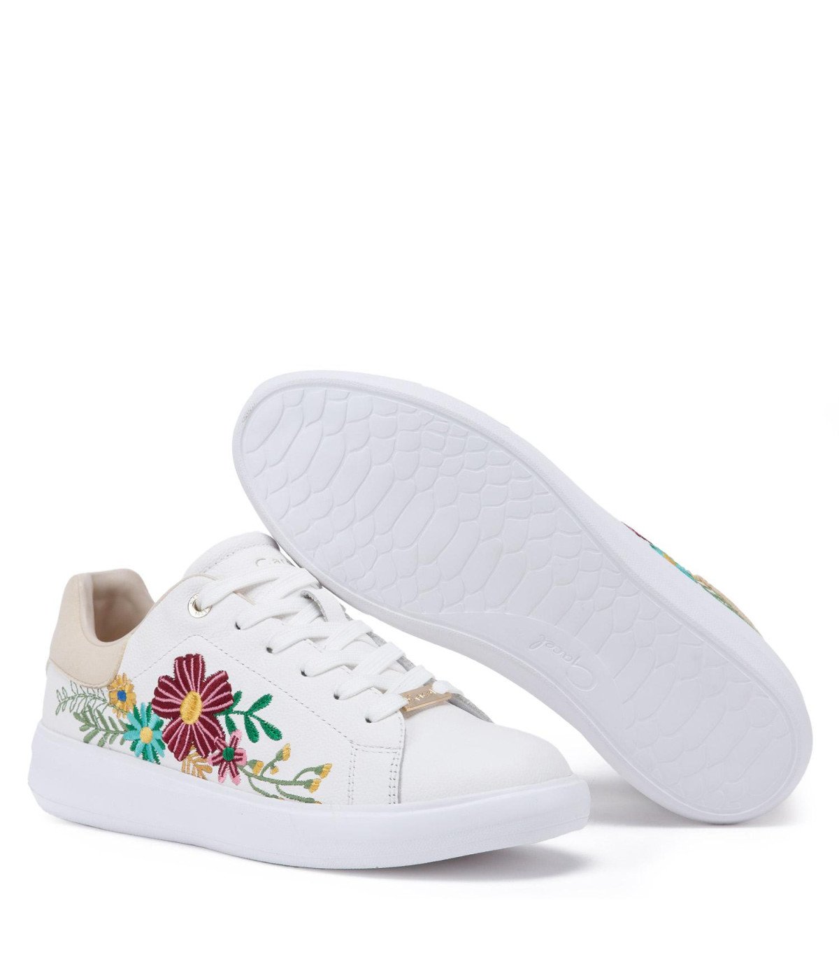 Zapatilla Mujer Flor Rosalia Blanco