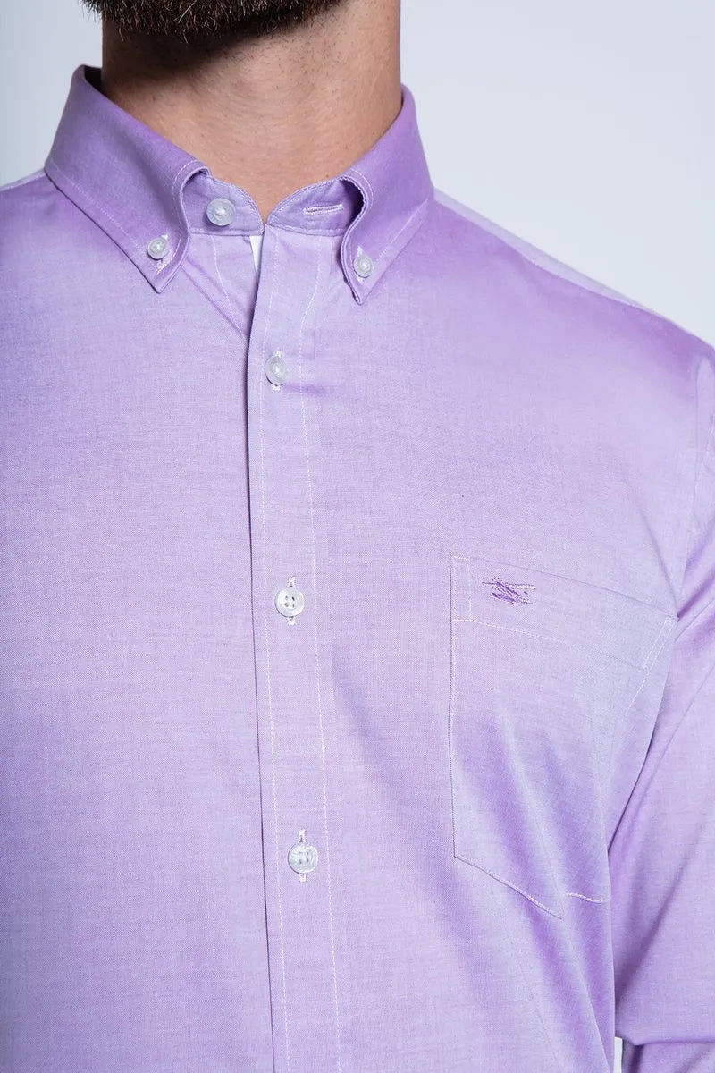 Camisa Hombre smart oxford violeta