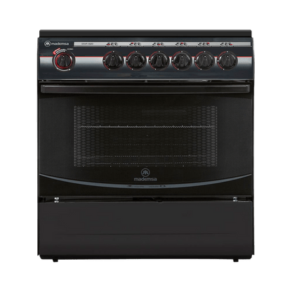 Cocina a gas 6 platos DIVA-820 Negro