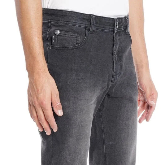 Jeans Hombre Pockets Slim Negro