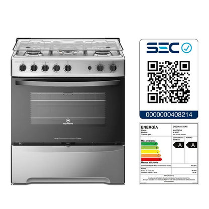 Cocina a gas 6 platos M820T Gris