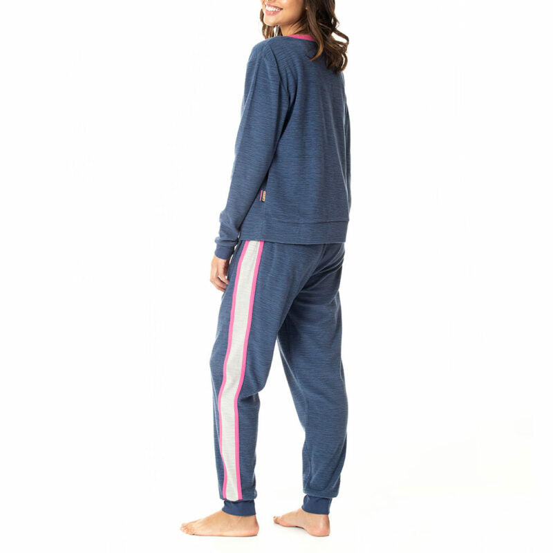 Pijama Mujer Micropolar Azul
