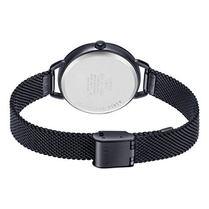 Reloj Mujer Análogo Acero inoxidable Negro