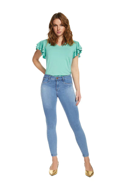 Pantalon azul esmerald mujer Amalia