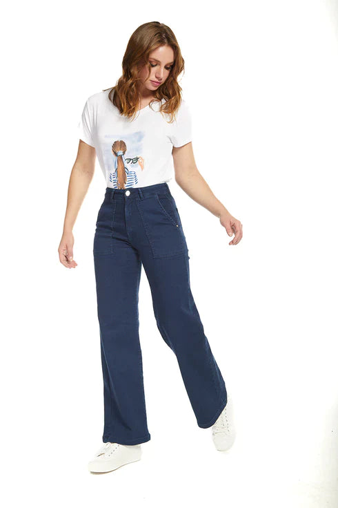 Pantalon azul fashion mujer Amalia