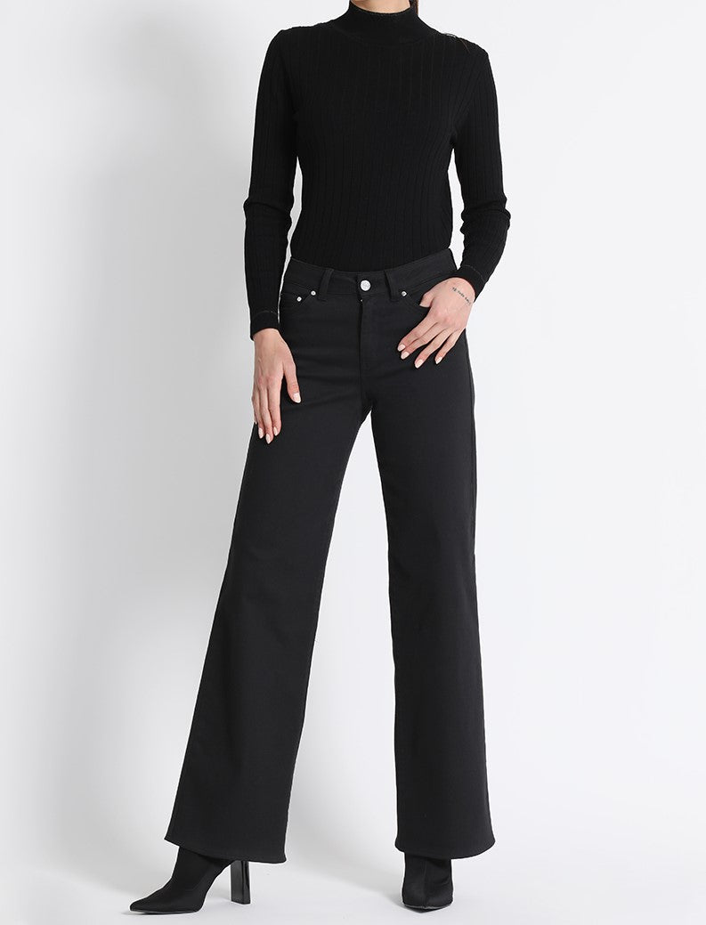 Jeans Mujer Straight 4138 Negro
