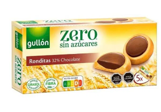 Galletas Ronditas 32% Chocolate sin azúcar 186 gr