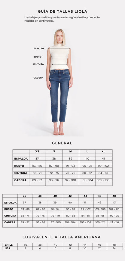 Jeans Mujer Slim con aberturas frontales 2742 Negro